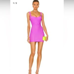 Alex Perry new with tags Halsey bustier mini dress orchid purple sz au 12
